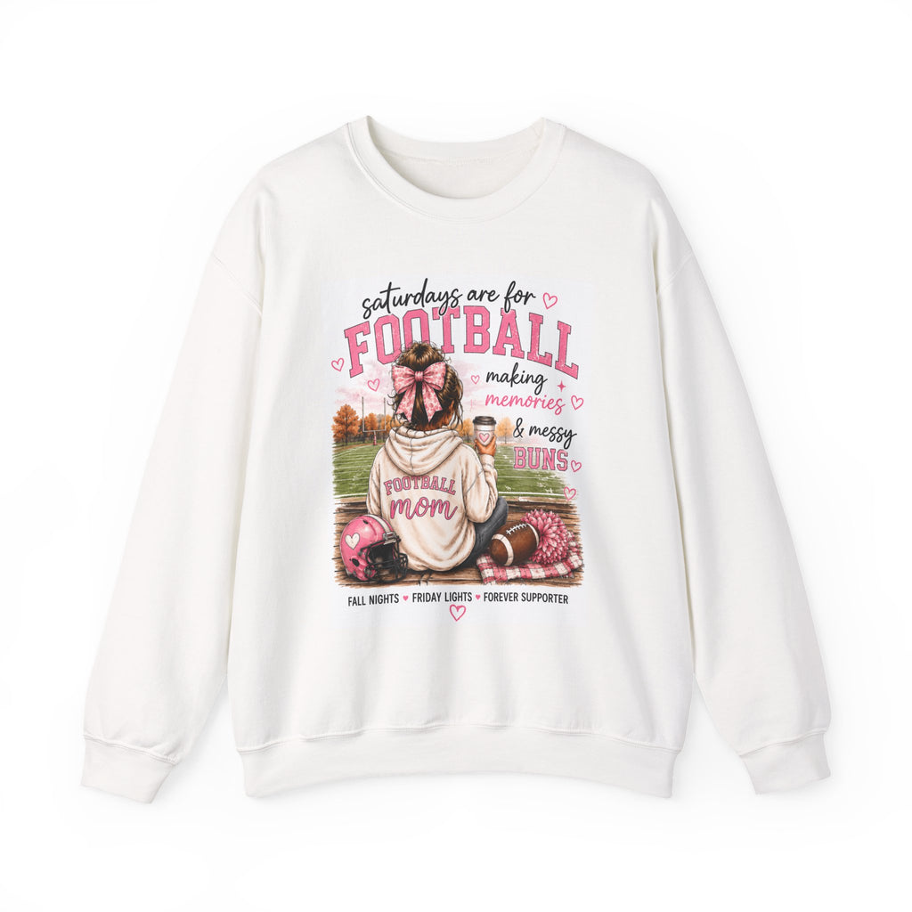 Football Mom Crewneck Sweatshirt – “Saturdays Are for Football” Game Day Pullover