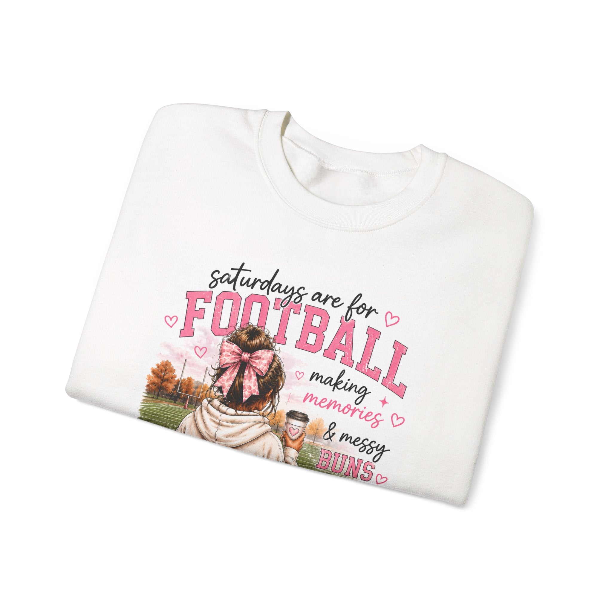Football Mom Crewneck Sweatshirt – “Saturdays Are for Football” Game Day Pullover